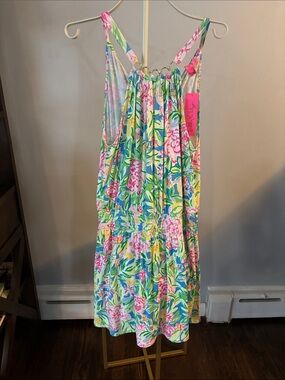 Lilly Pulitzer Shirelle Skirted Romper in Multi Grove Garden Size L NWT